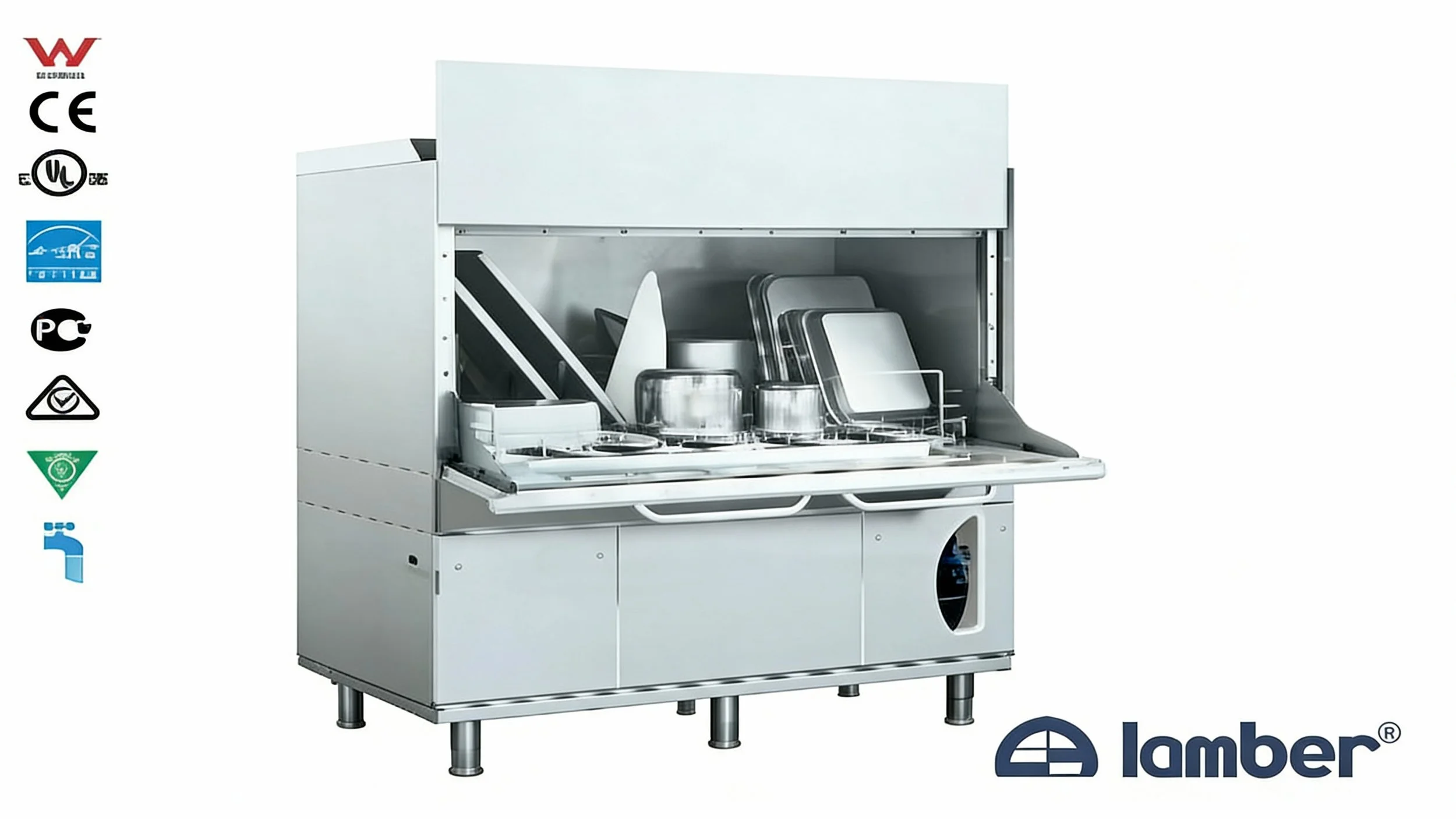 LP31-DY Commercial Potwasher (20 Baskets/Hour)

Heavy-duty, extra-wide commercial potwasher designed for kitchens handling oversized pots, trays, and high-volume cookware.

Key Features:

AISI 304 stainless steel construction

Soft-touch electronic c