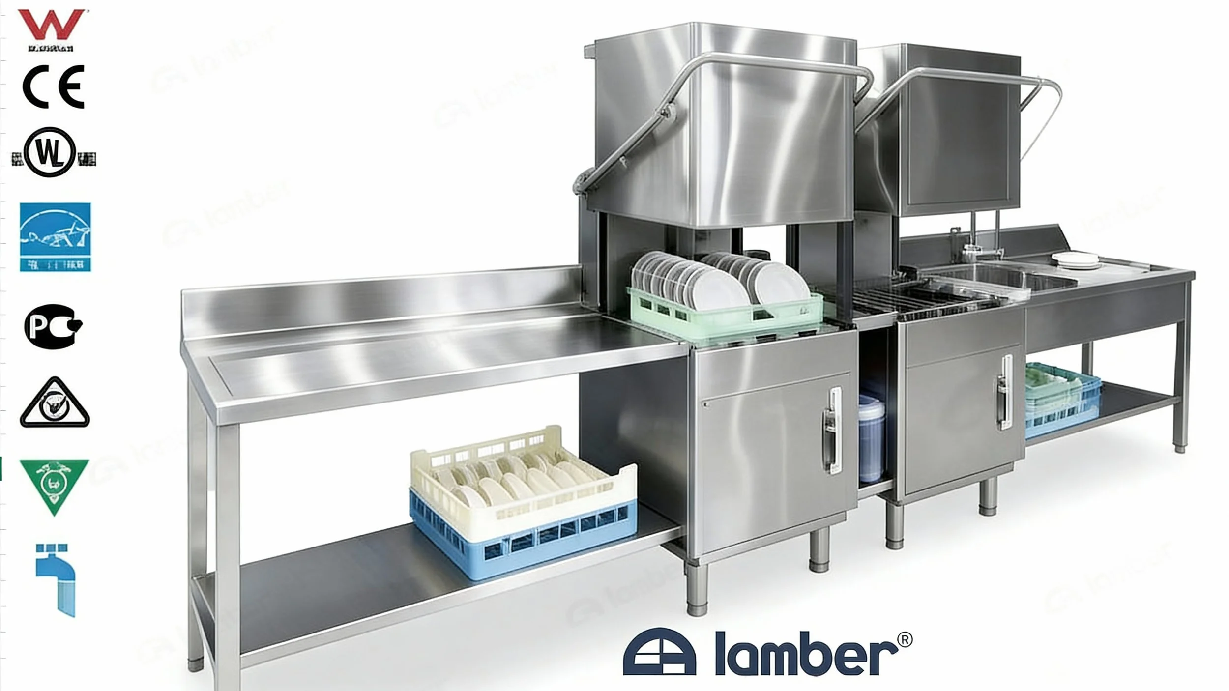 L225-DY-TW – Commercial Double Passthrough Dishwasher (POA)

High-capacity double passthrough dishwasher for busy commercial kitchens. Coupled units offer full-volume operation or single-unit use during quieter periods. Fast, reliable, and built with