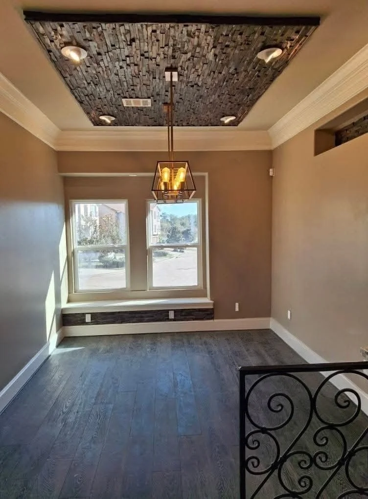 KWC Partners finished stone ceiling detail