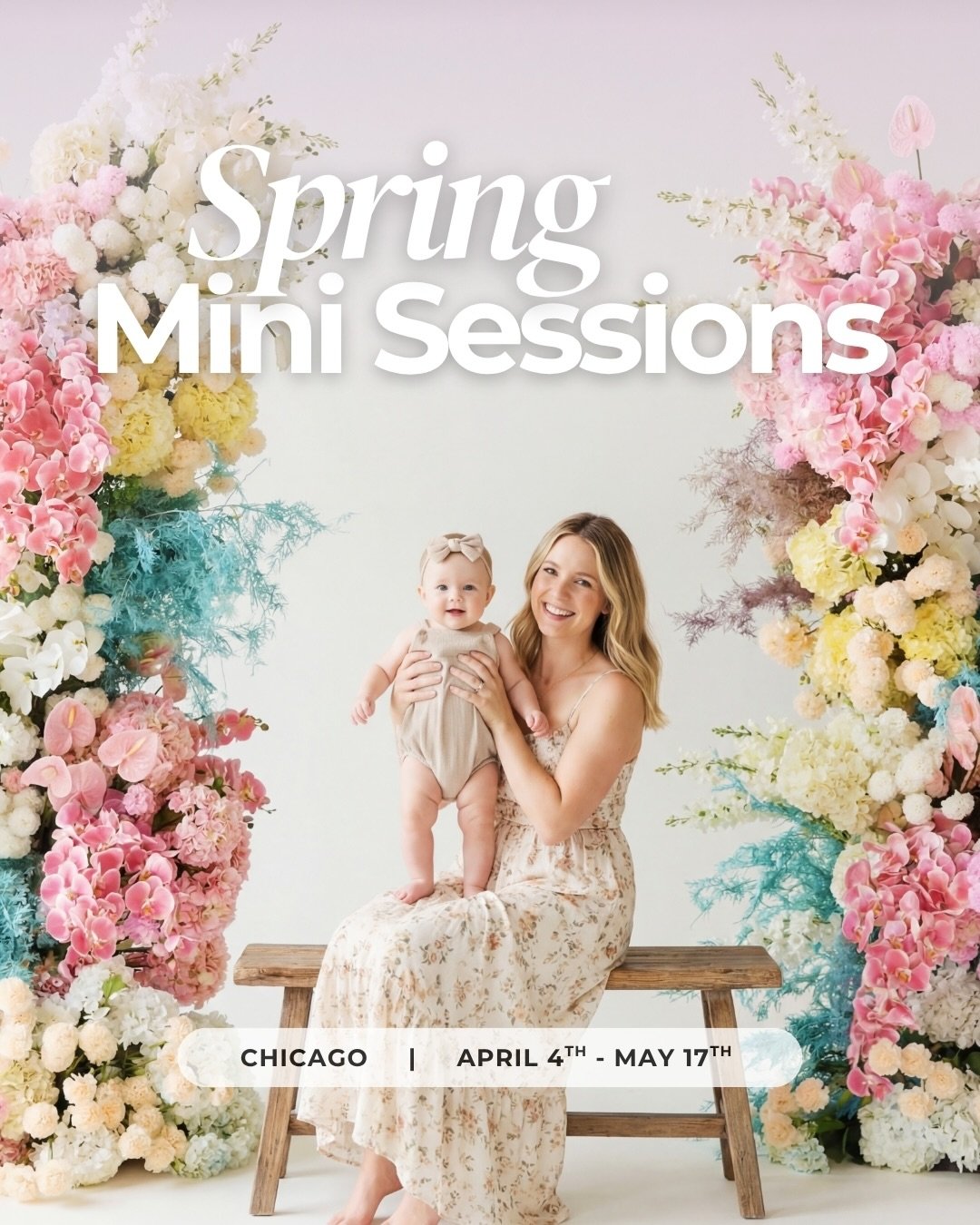 So excited to announce our Spring minis! 🌸

We set up two beautiful floral backdrops inside our studio. Bright, airy, and honestly just really pretty in person. The kind of setup that makes everyone look dreamy.

📍 2233 S Throop St, Chicago, IL &md