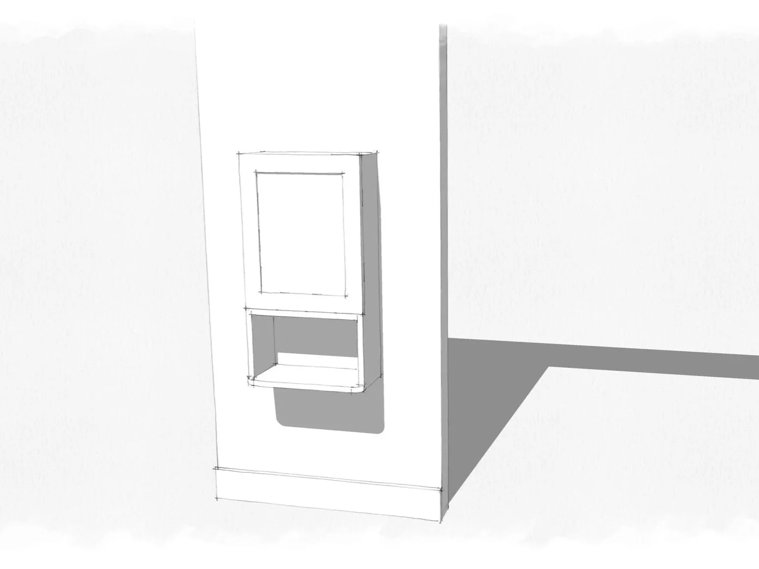 Wall cabinet drawing