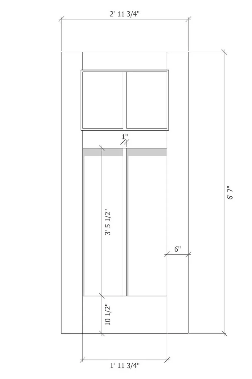 Entry door size for replacement entry door