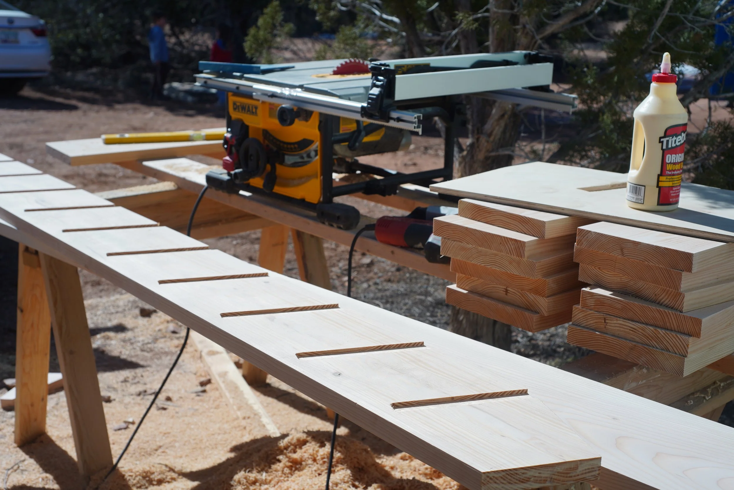 loft stairs build with table saw