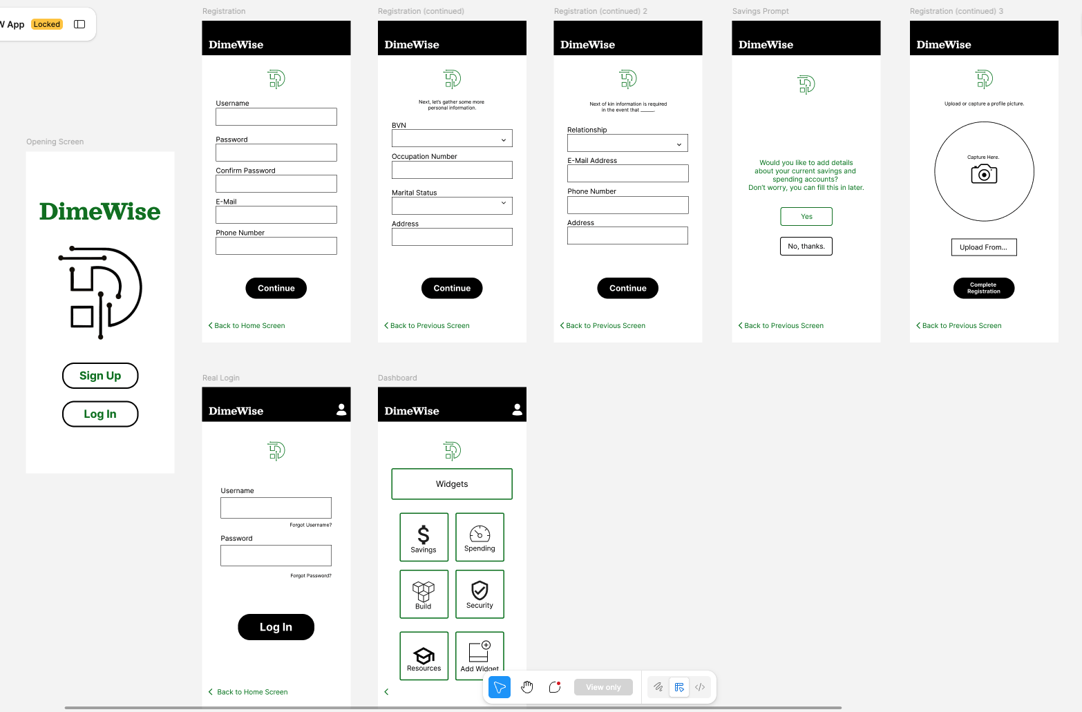 Registration UI