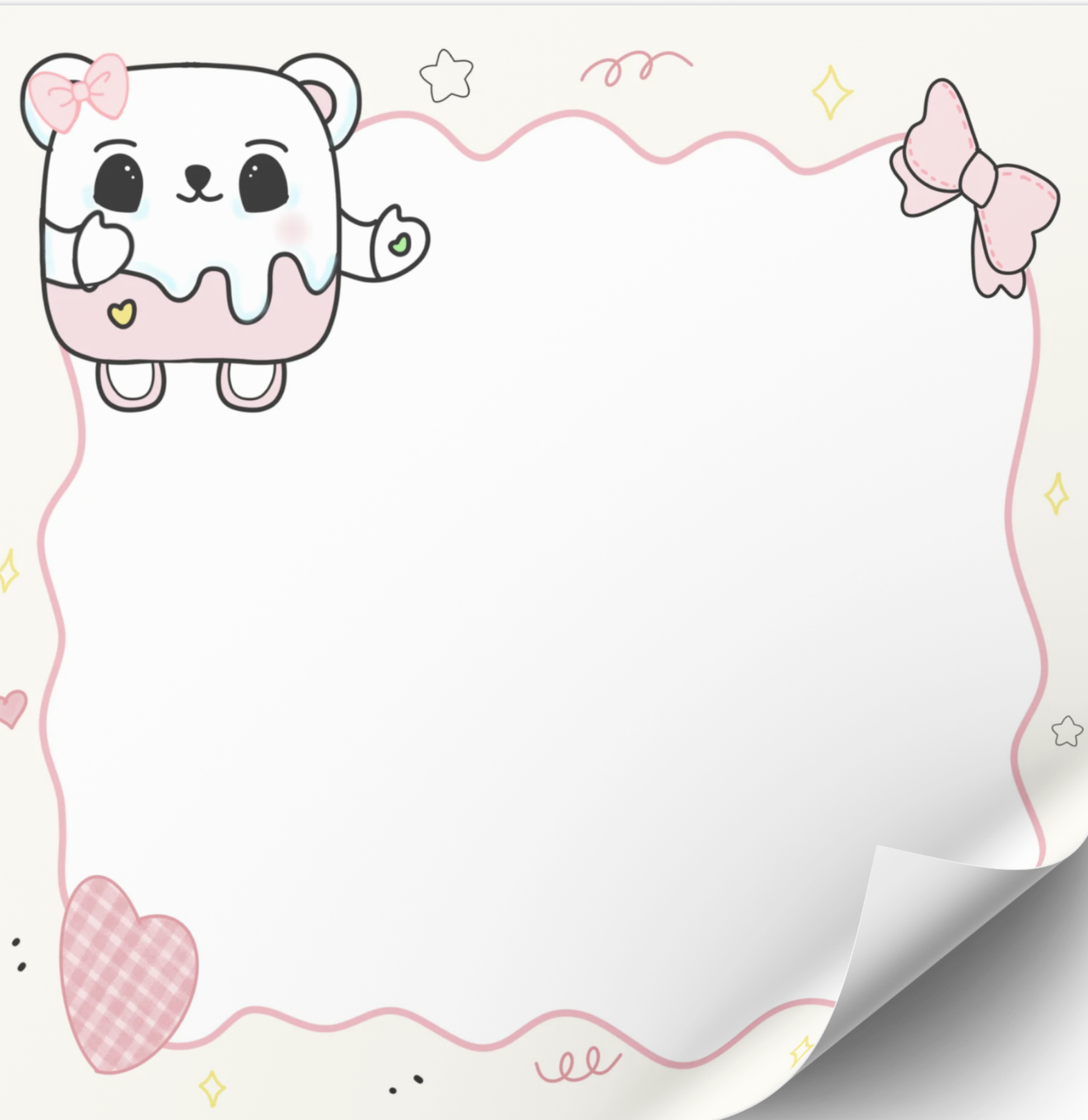 Mallowboo the Bear Cute Note Pad