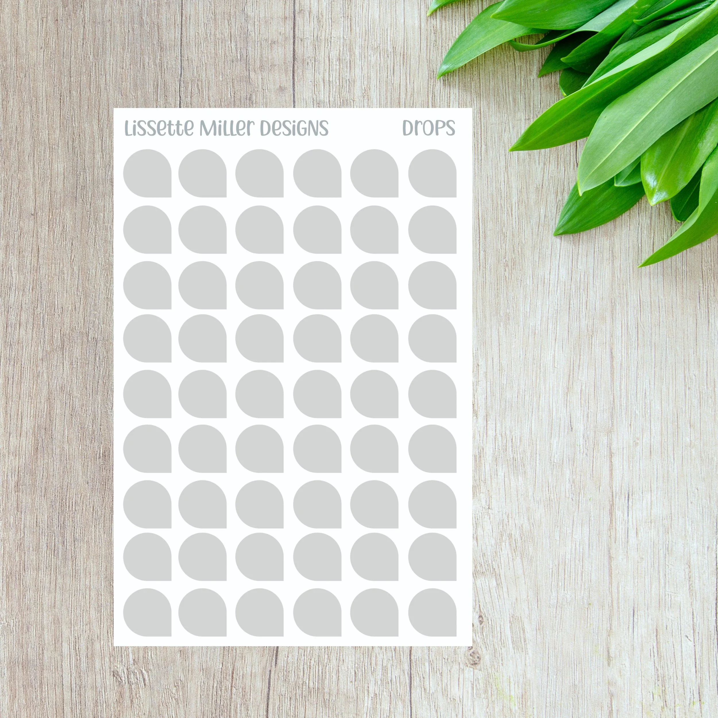 Vibrant Mini Drop Sticker Sheet for Planners