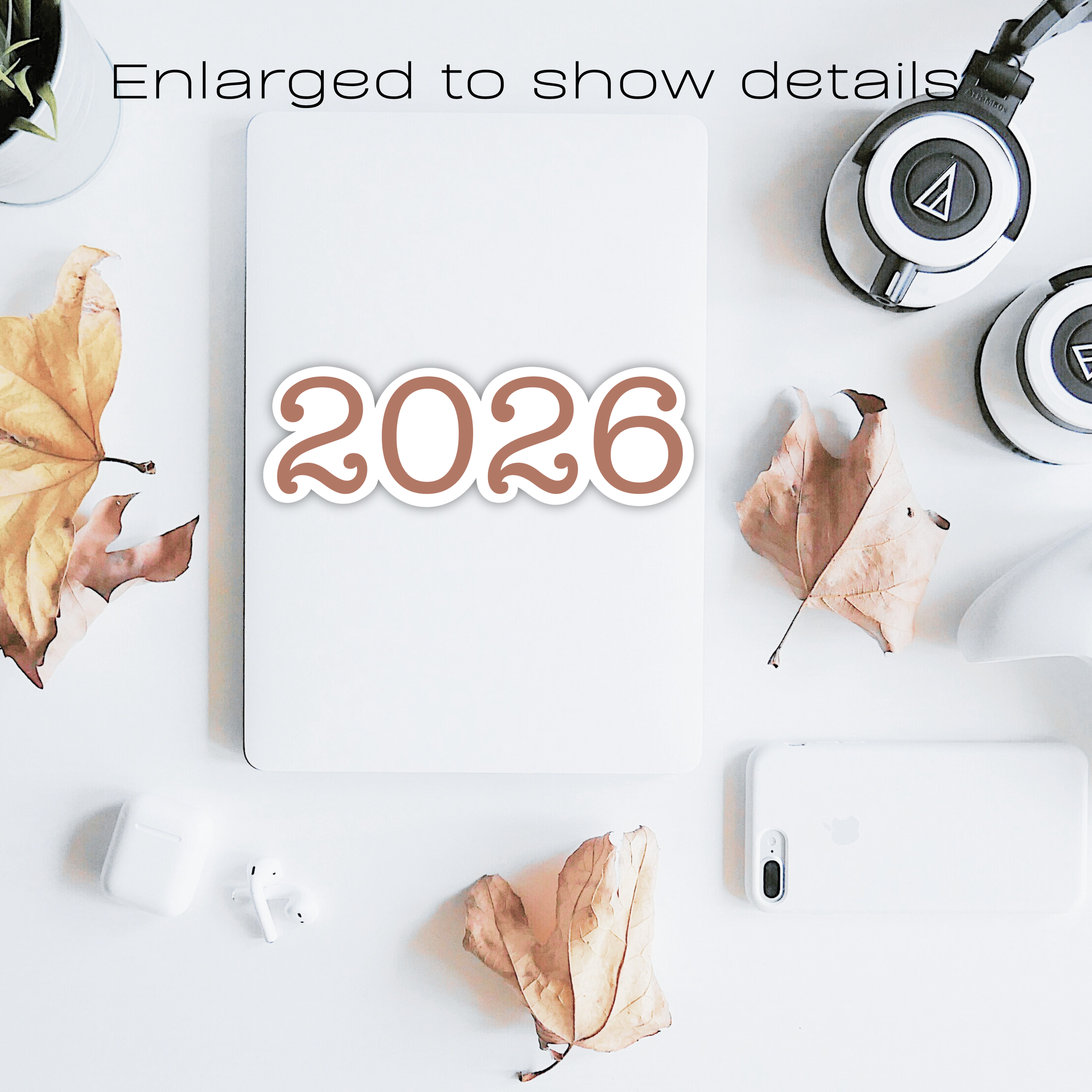 '2026' Yearly Vinyl Sticker