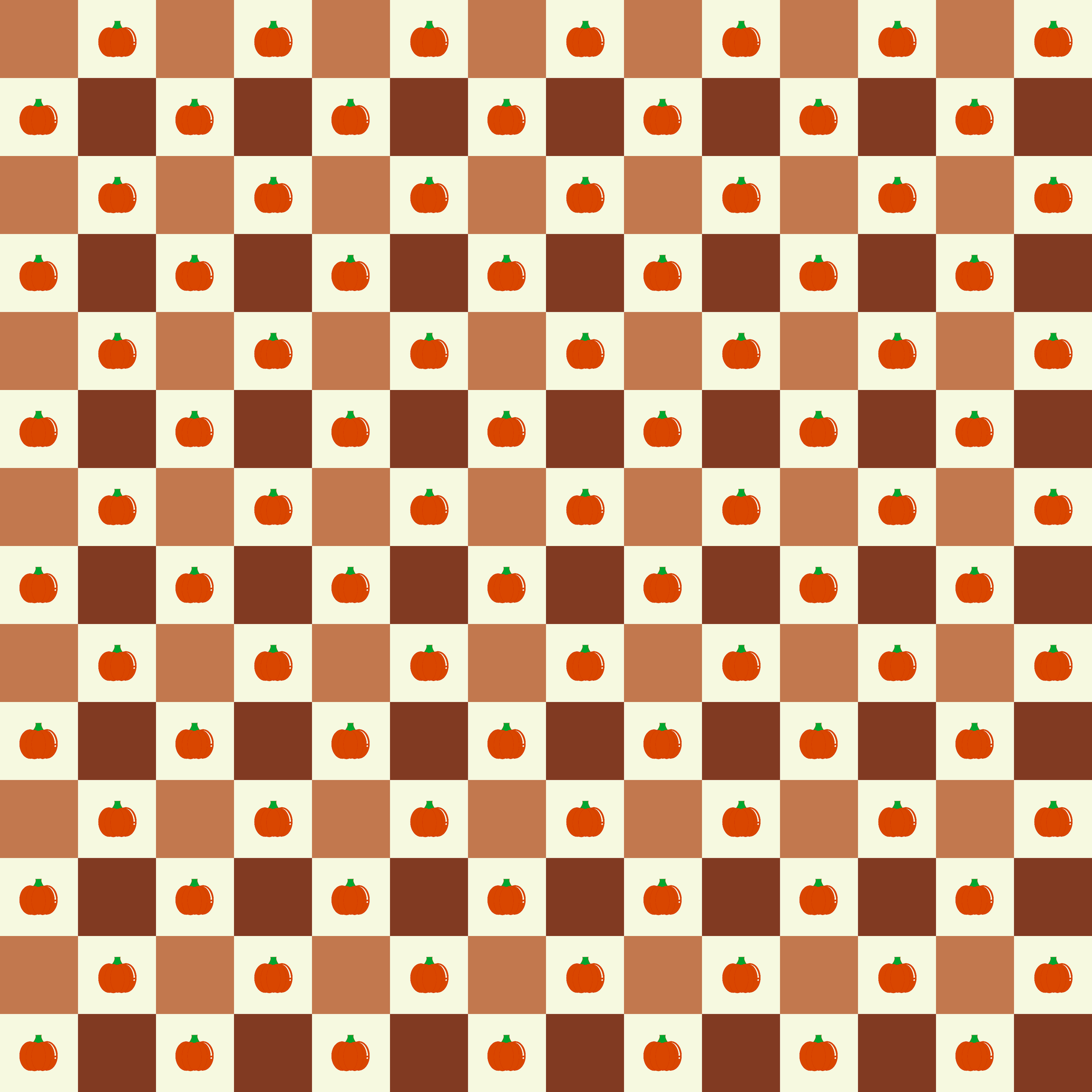 Cozy Autumn Gingham & Pumpkin Kindle Insert