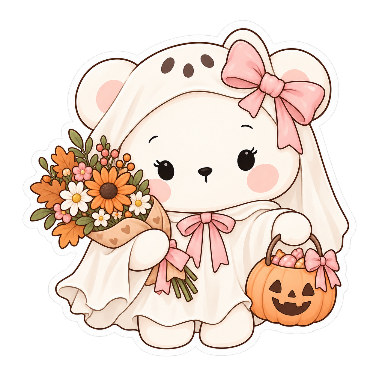 Mallowboo Ghost Bear Sticker