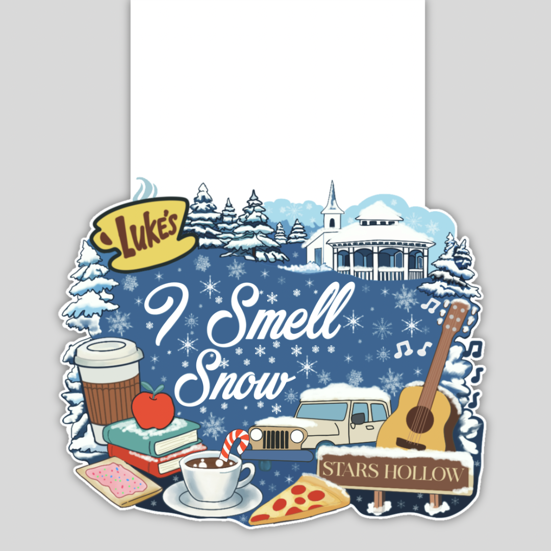 Stars Hollow 'I Smell Snow' Double-Sided Magnetic Bookmark