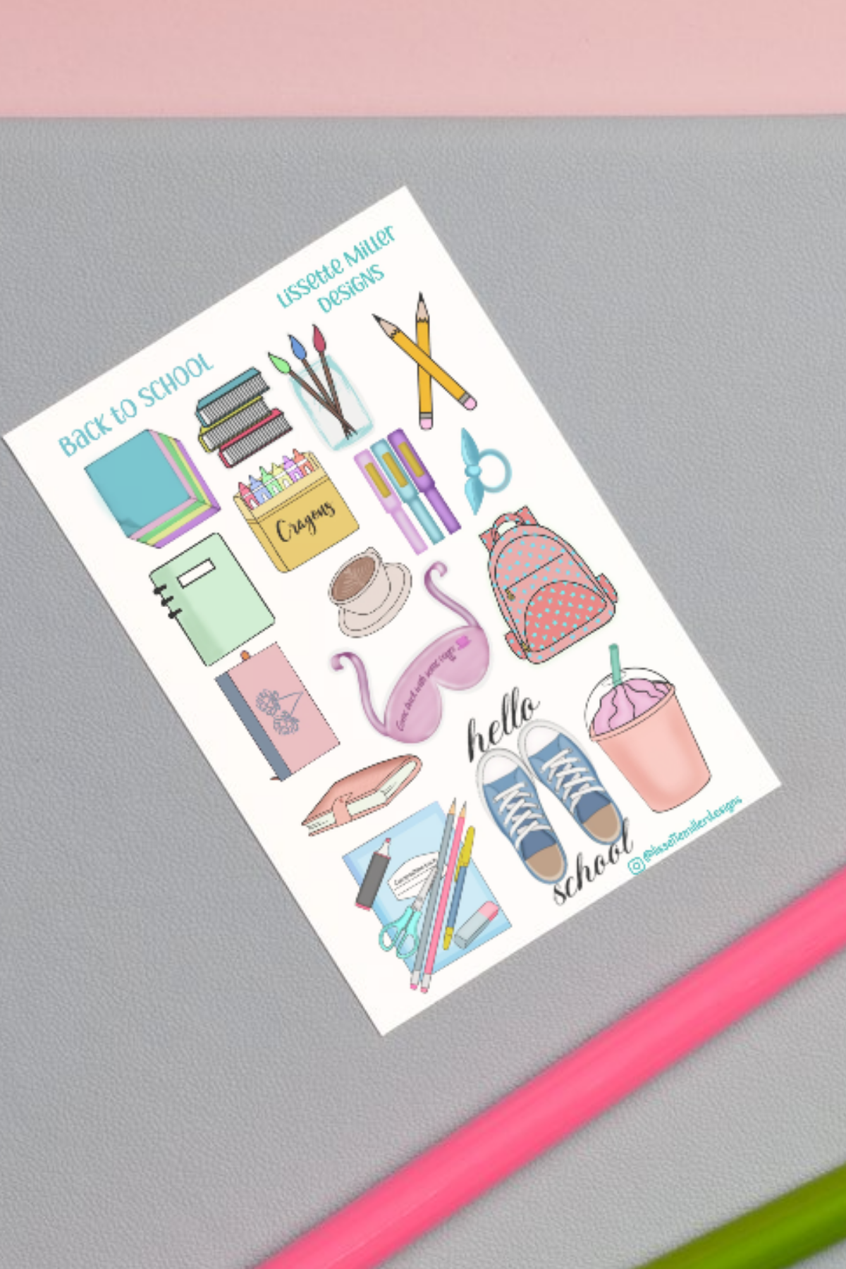 Back to School Sticker Sheet