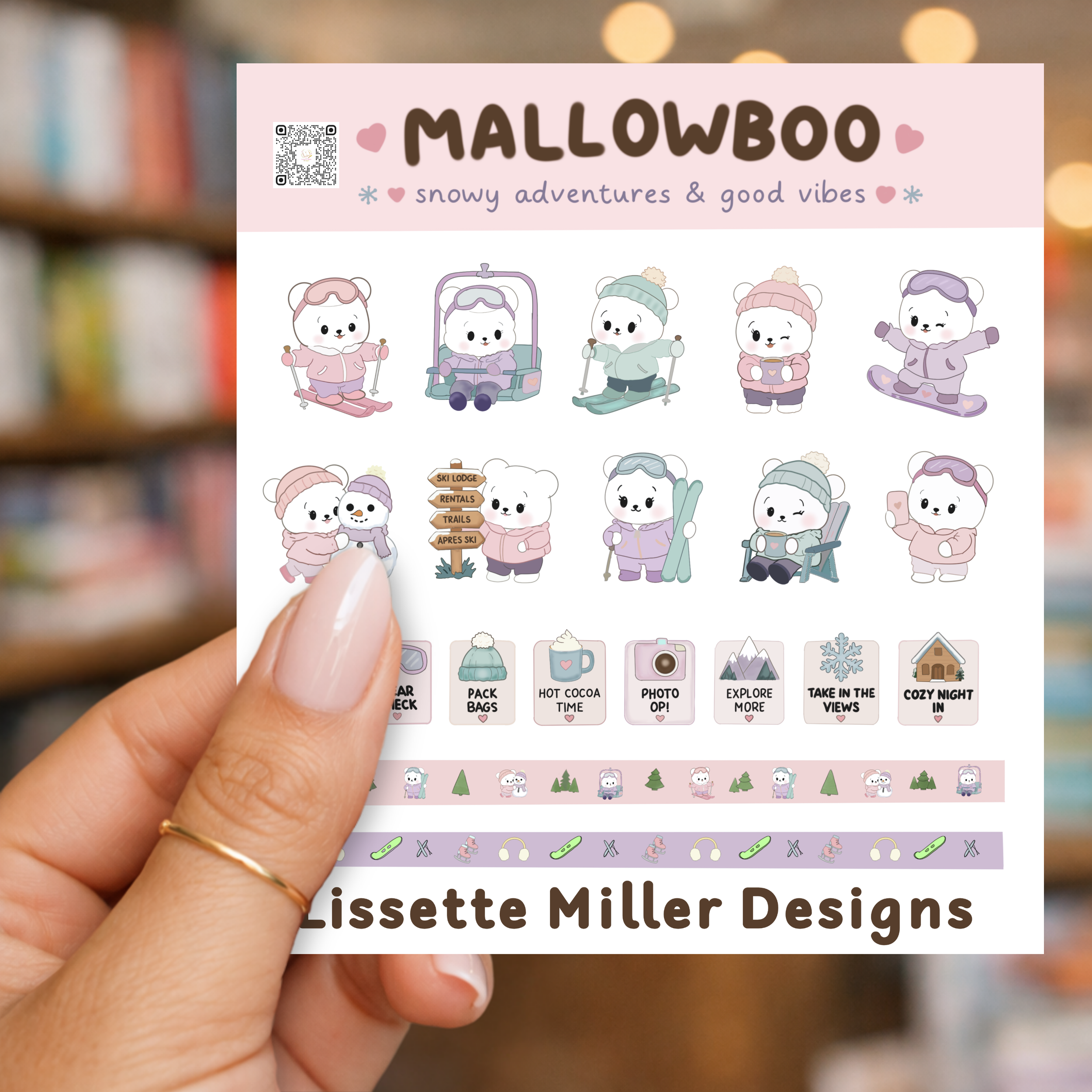 Mallowboo Snowy Adventures Sticker Sheet