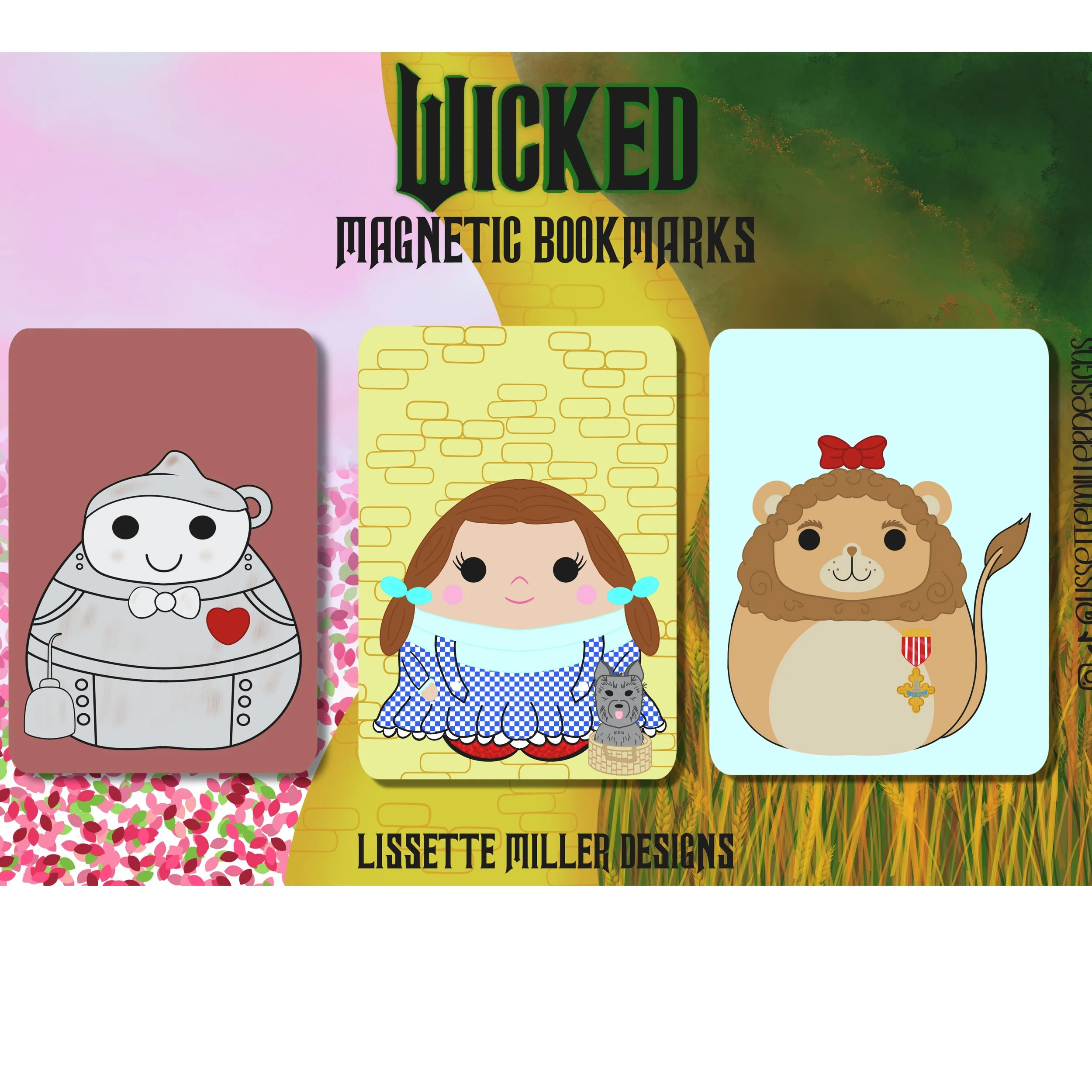 Wicked Magical Bookmark Set - Squishmallow Style