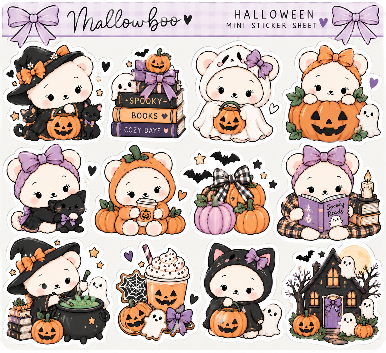 Mallowboo Halloween Mini Sticker Sheet