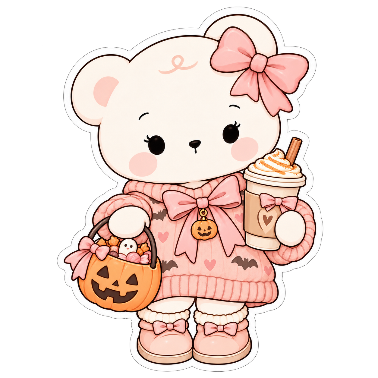 Mallowboo Halloween Bear Sticker