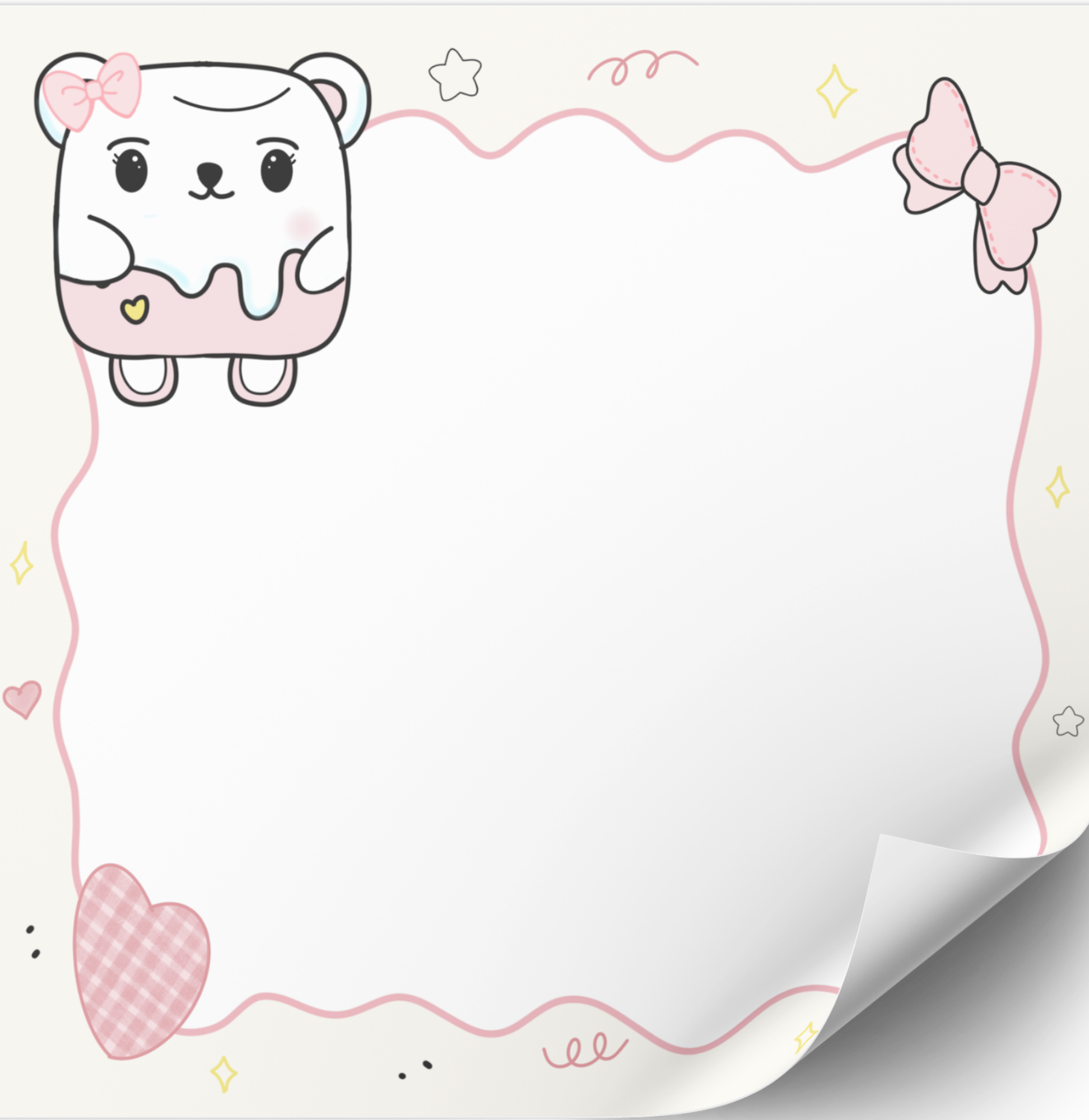 Mallowboo the Bear Cute Note Pad
