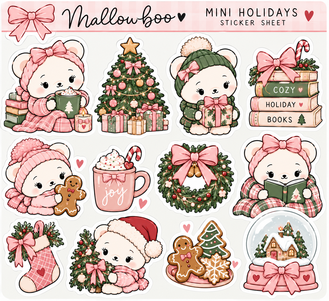 Mini Holidays Sticker Sheet