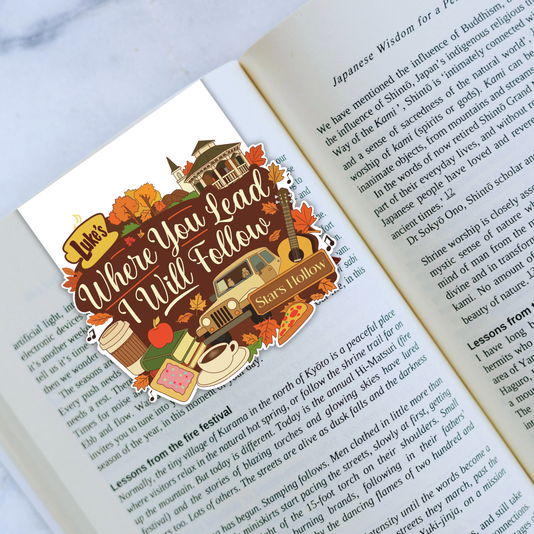 Gilmore Girls 'Where You Lead' Magnetic Bookmark