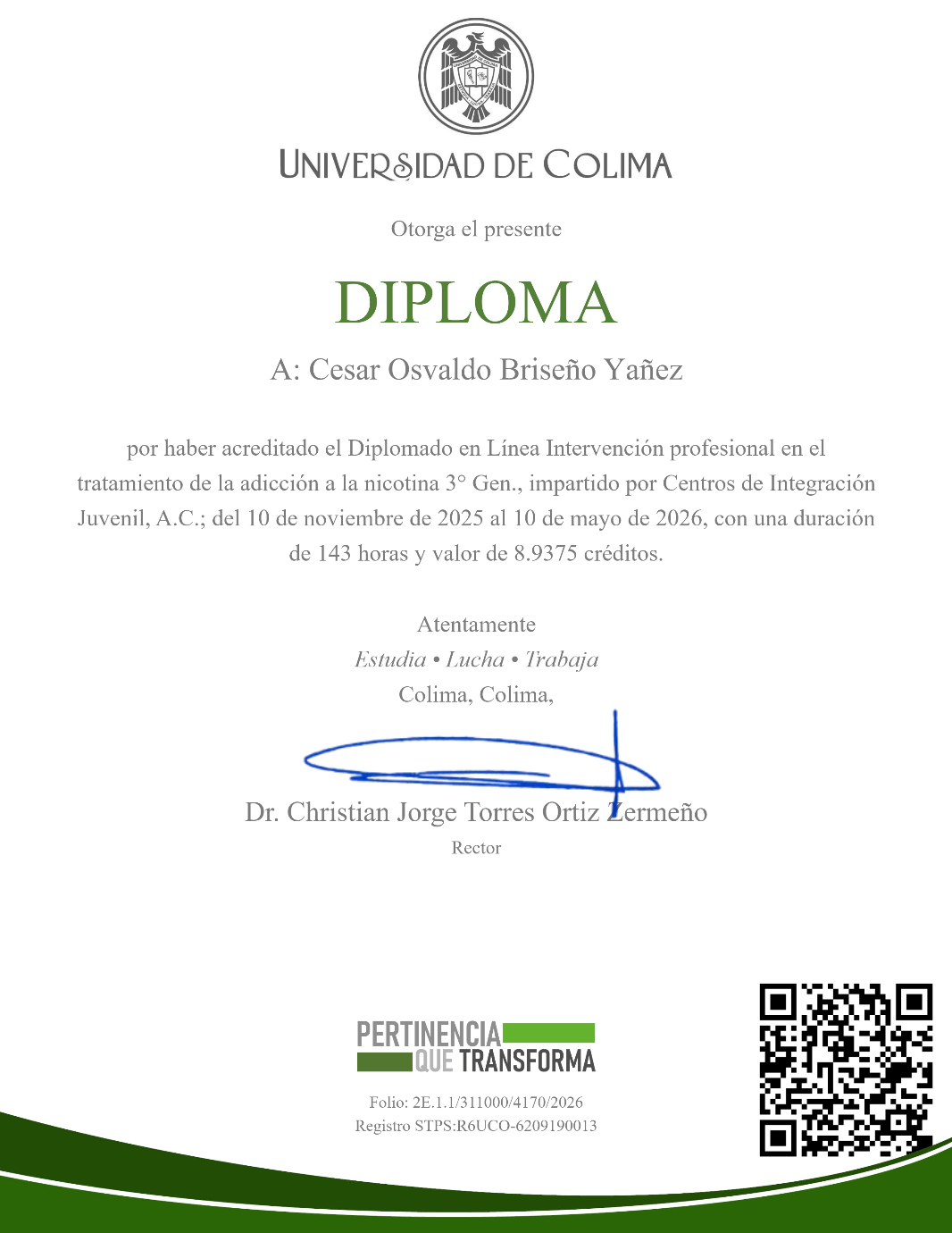 Diplomado en tratamiento de adiccion en la nicotina