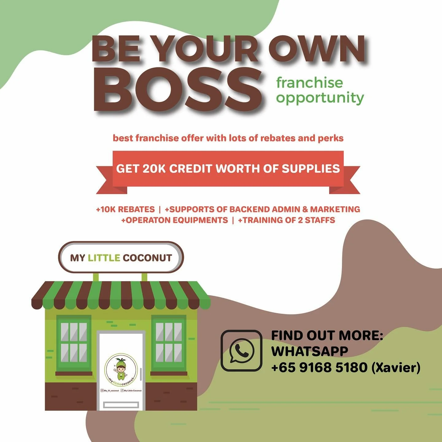 🌴 Unleash Your Entrepreneurial Spirit with My Little Coconut Franchise Opportunity! 🌴 
 
Have you ever dreamt of escaping the daily grind and embracing a tropical oasis of success? Your chance is here! 🥥 Introducing the incredible franchise opport