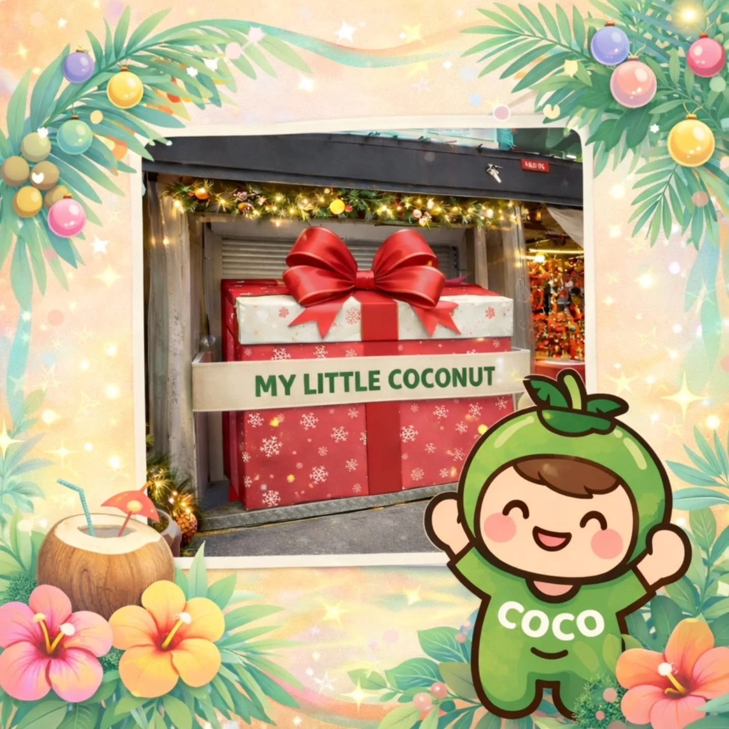 🎅🎁 Boxing Day surprise!

Santa dropped off a gift at Chinatown &mdash; and we&rsquo;re about to unwrap it&hellip; 🥥✨

New My Little Coconut kiosk coming soon 👀🍹

#CoconutIsTheMood #BoxingDay #ChinatownSG #ComingSoon