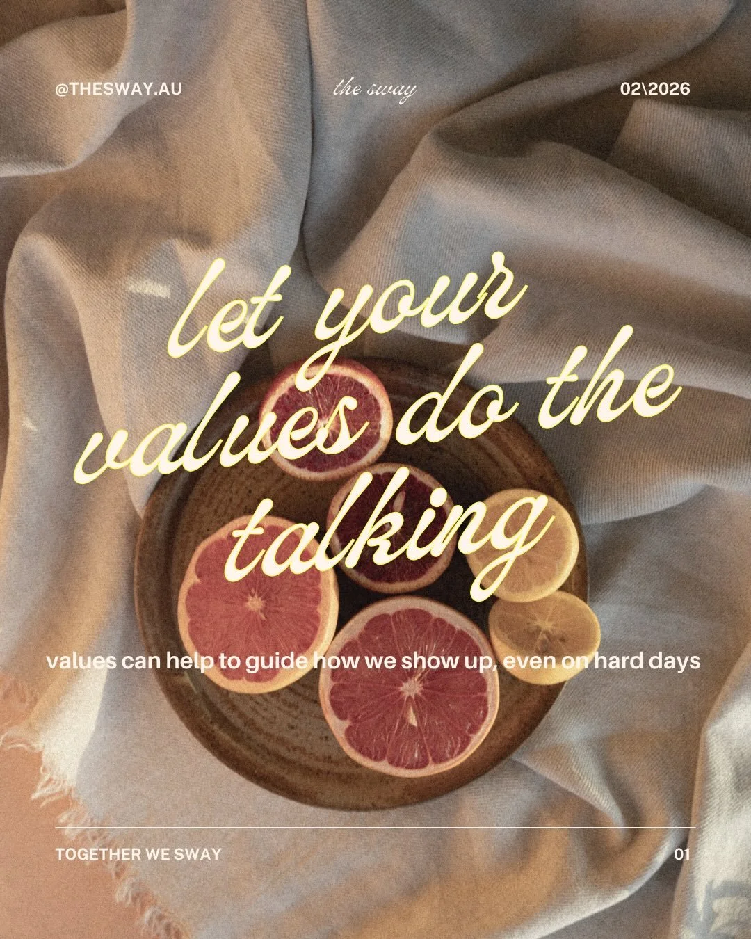 When we&rsquo;ve lost ourselves or our way, values can help to anchor us to the things that matter most 💫 

They aren&rsquo;t goals or rules. They&rsquo;re the how: how you want to show up, love, respond, and care for others and yourself in this sea