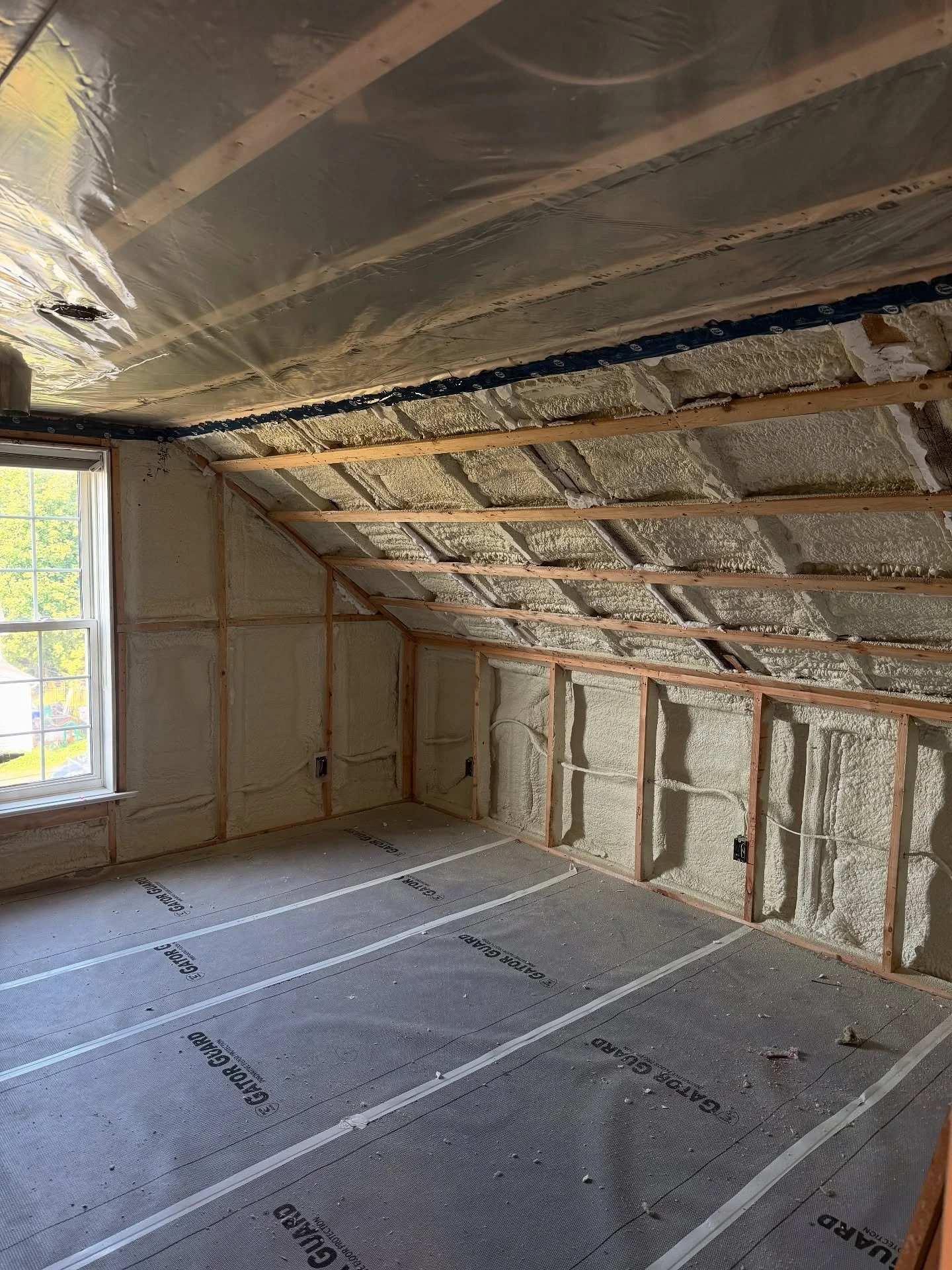 Finished this drywall project for a repeat client of ours. Though it&rsquo;s not our most favourite thing to do, when a client of ours asks for a hand, we step up and do it. The heat warning in Hampton didn&rsquo;t let up all week until Friday, thank