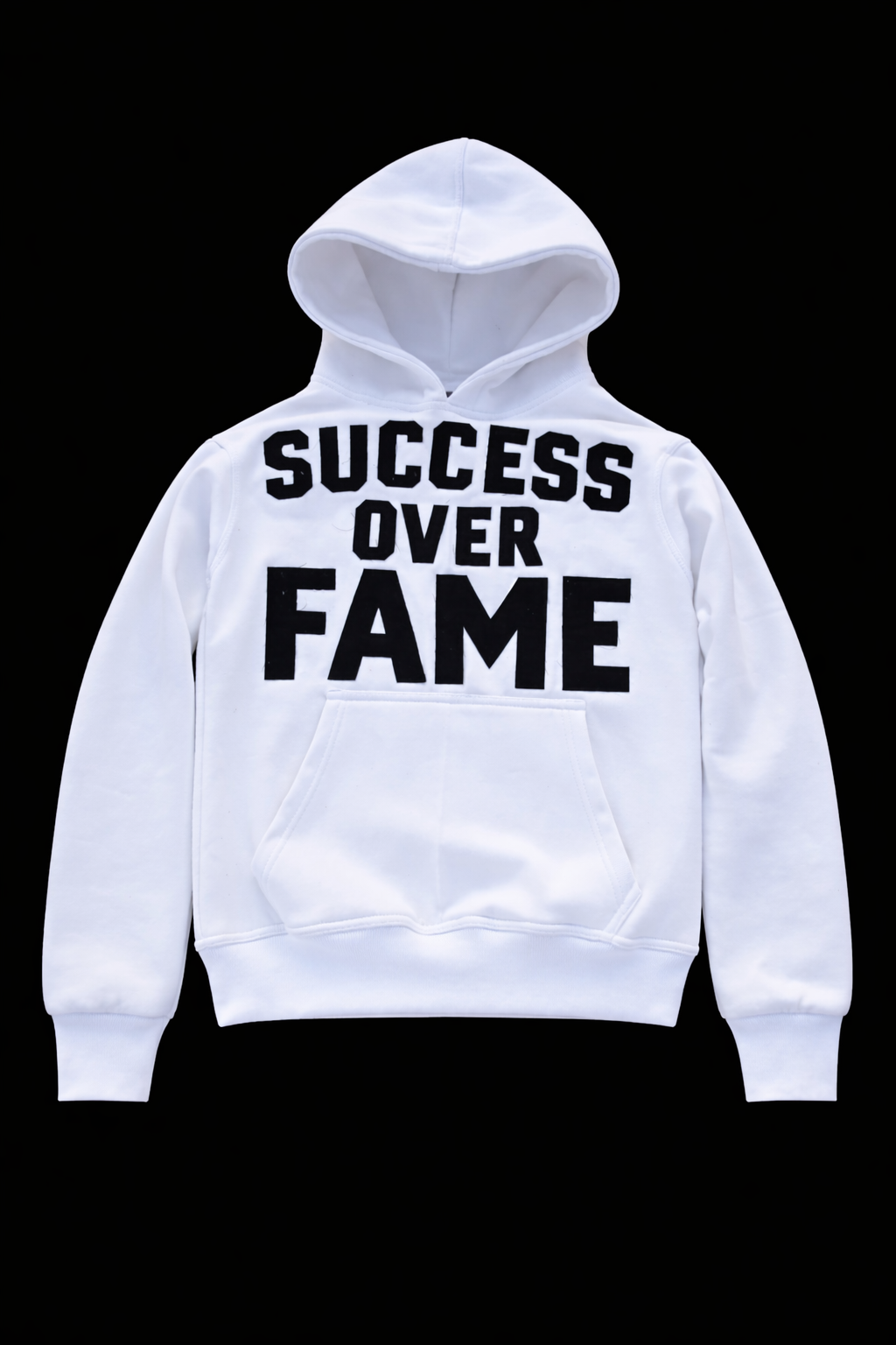 “Success Over Fame” stitched hoodie
