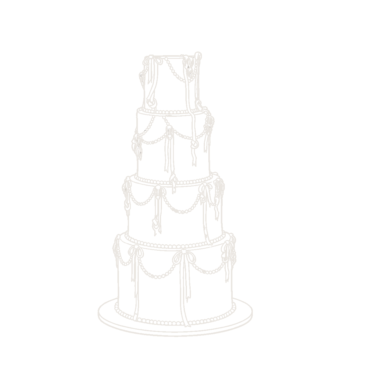 Wedding cake icon for weddings at The Patterson