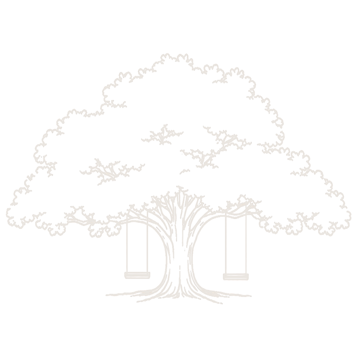 Live oak swing icon for retreats at The Patterson