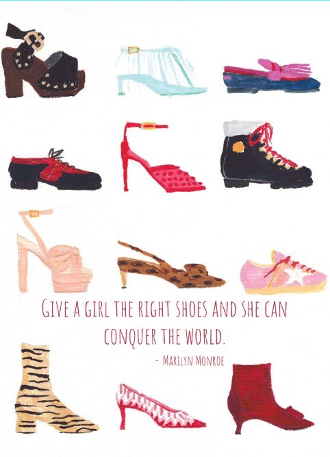 Conquering the world in fabulous shoes