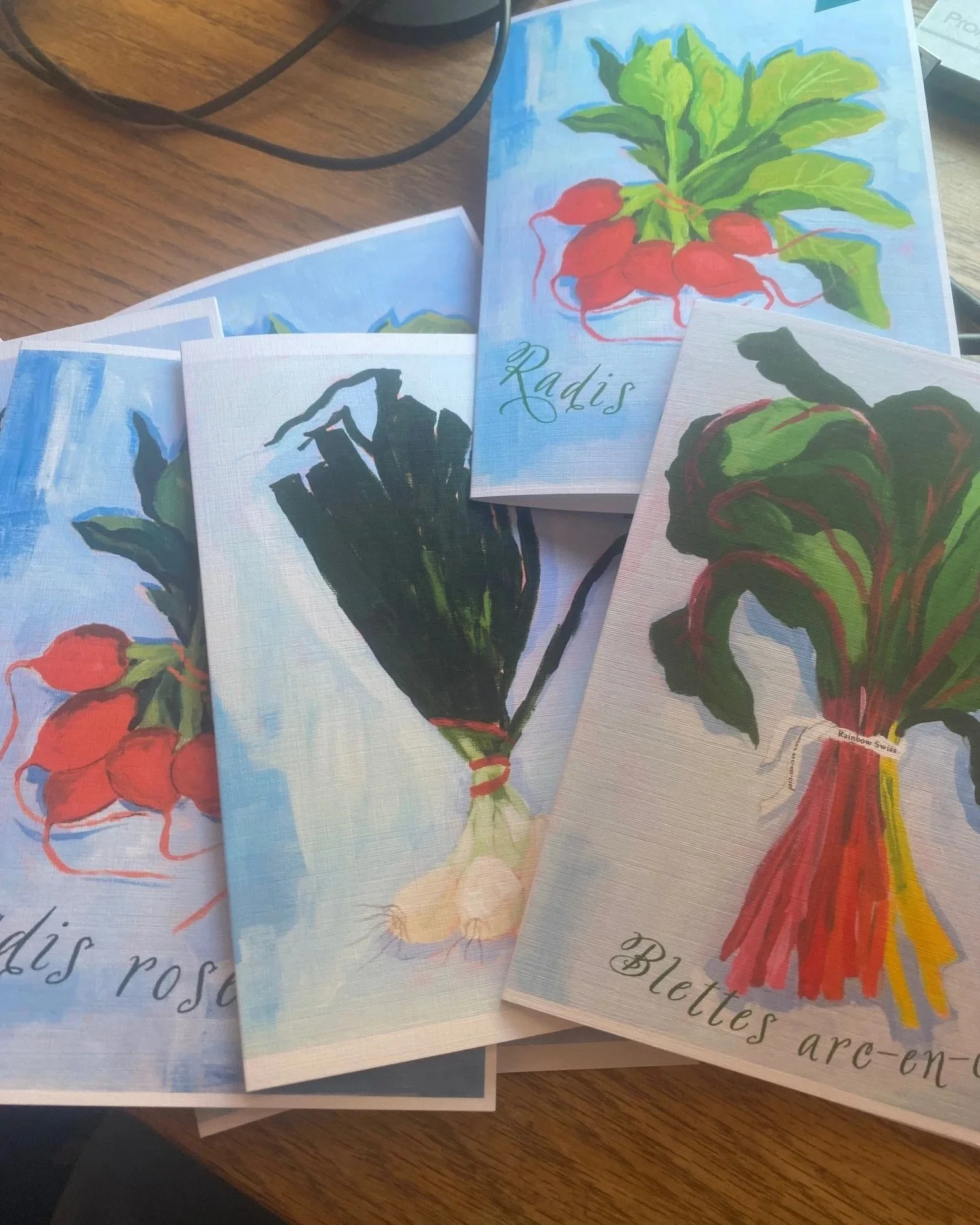 Farm Share Vegetables - Blank Notecard Set