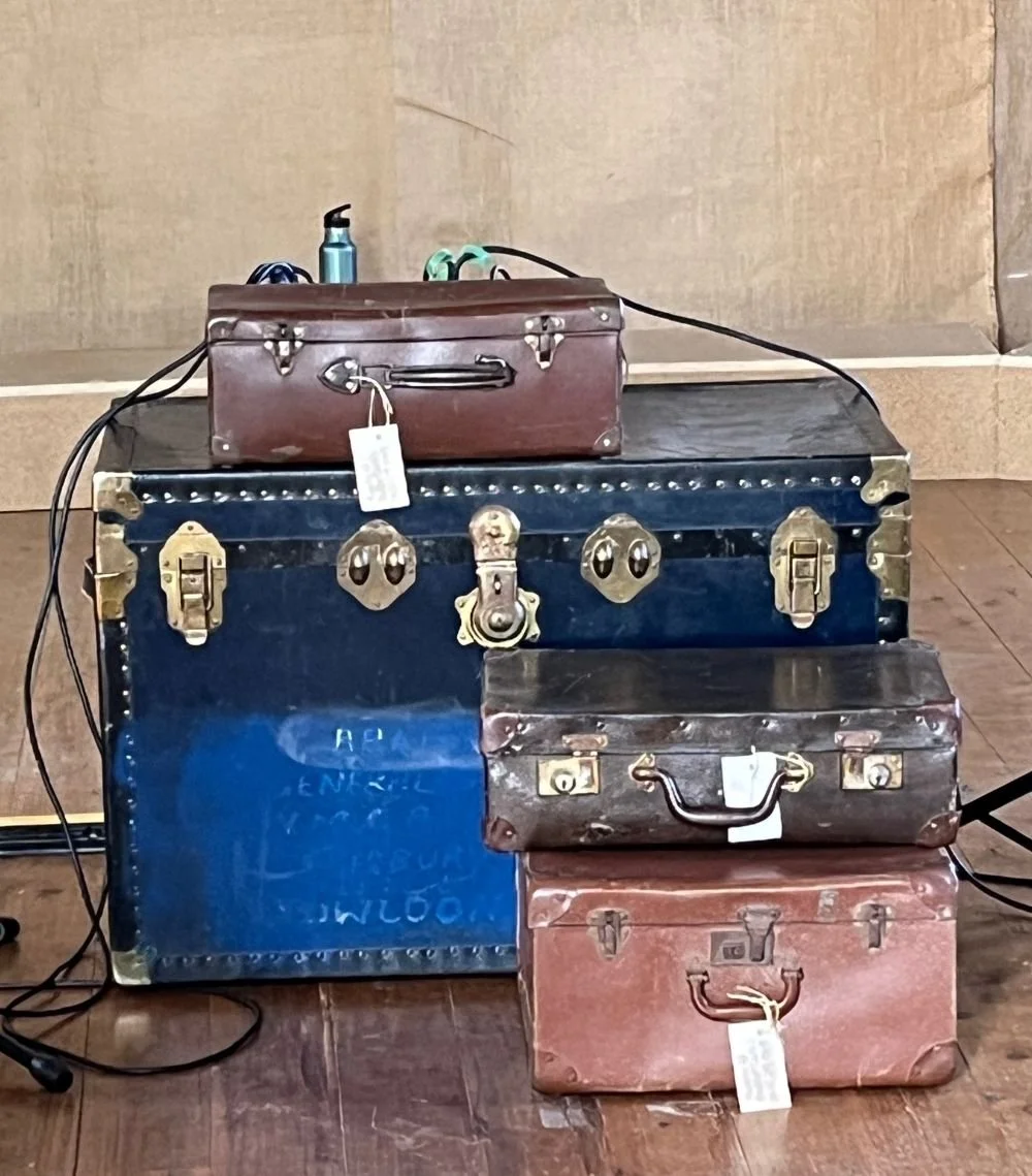 Thank goodness for Phoebe's passion for op-shopping suitcases!