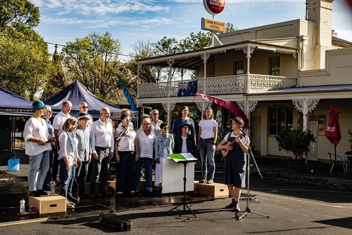 Great experience of singing outdoors