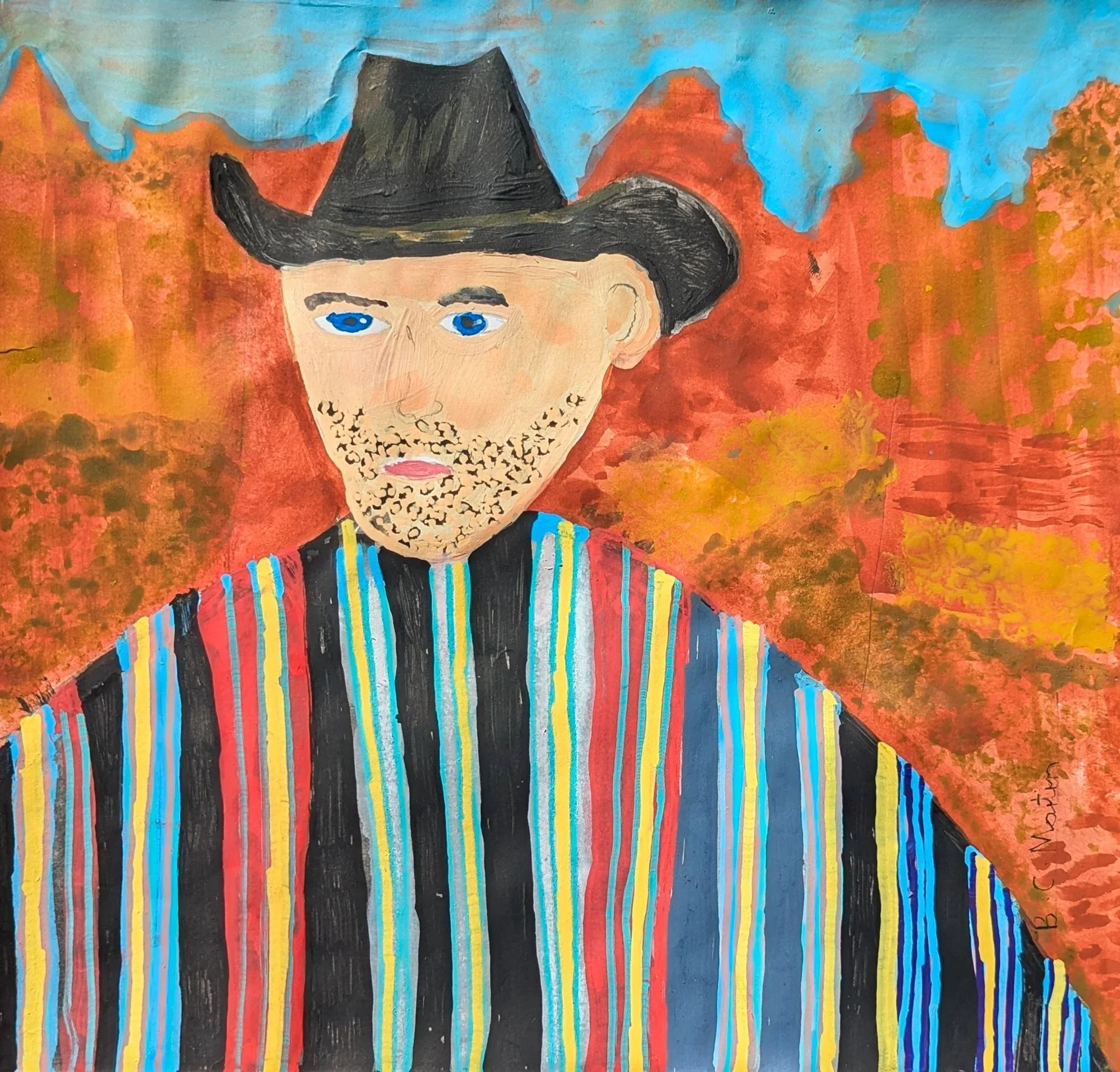 Mexican Cowboy in the Desert (2025)