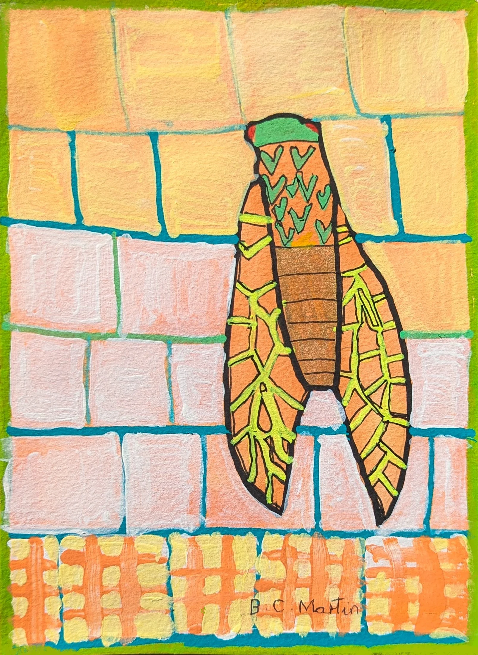 Cicada on the Bricks