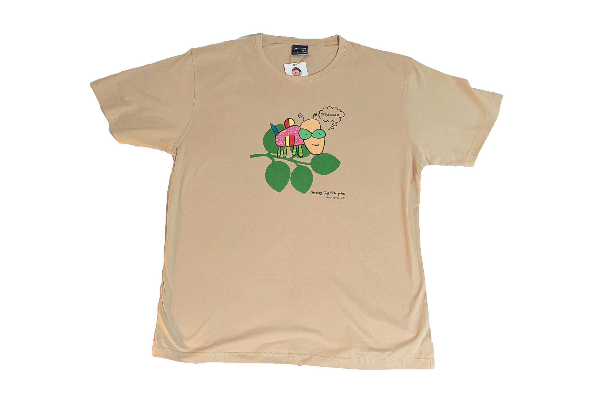 2 Extra Large Buddy the Bug Stone T-Shirt