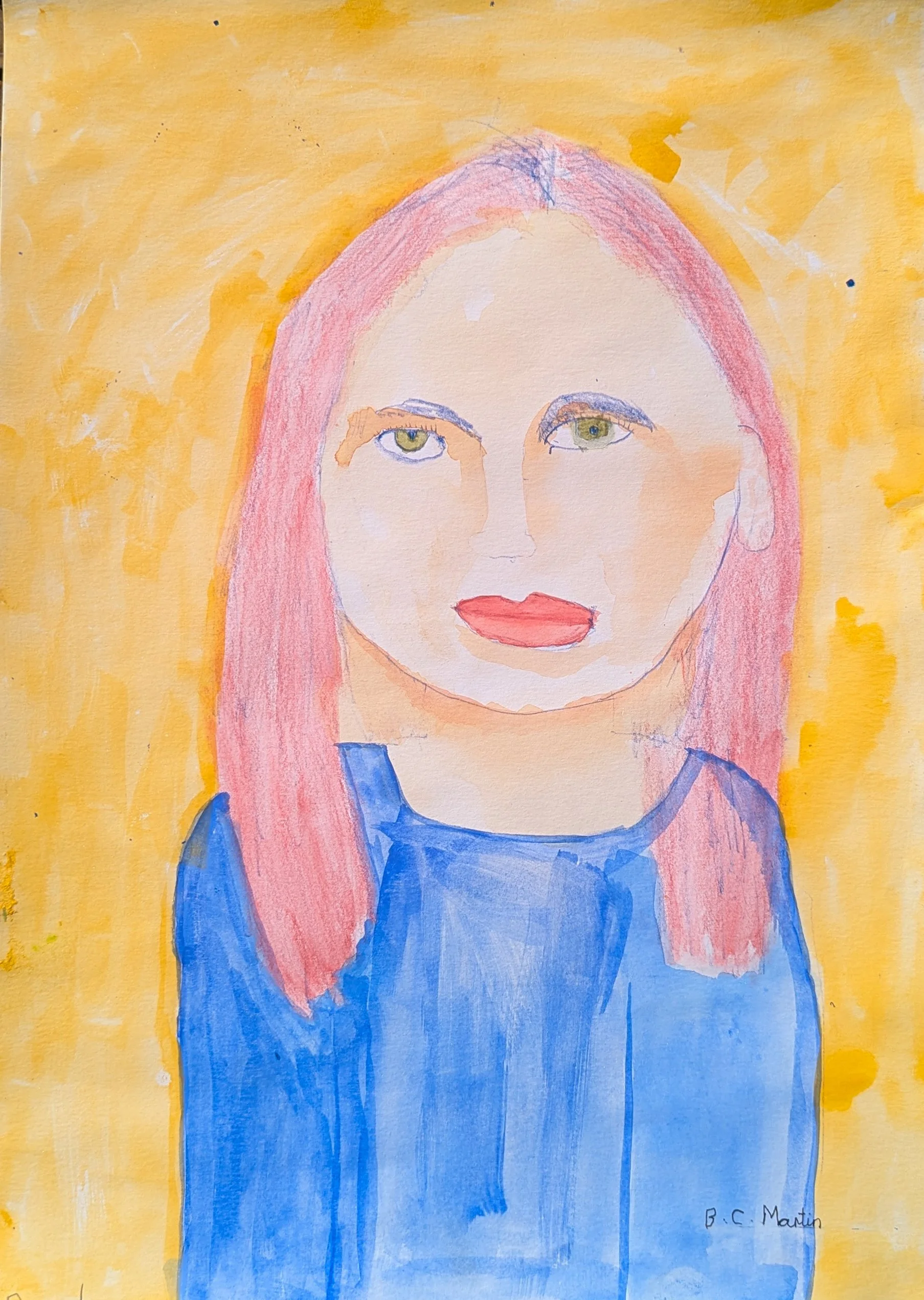 Girl in a Blue Top