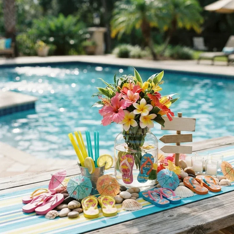 Pool Party Centerpiece Ideas
