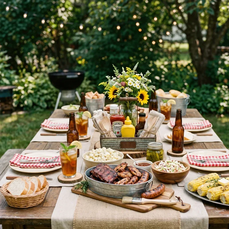 BBQ Party Table Ideas
