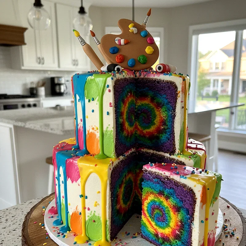 Paint Party Cake Ideas
