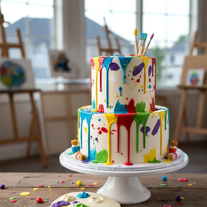 15 Paint Party Cake Ideas for Fun and Creative Theme Events