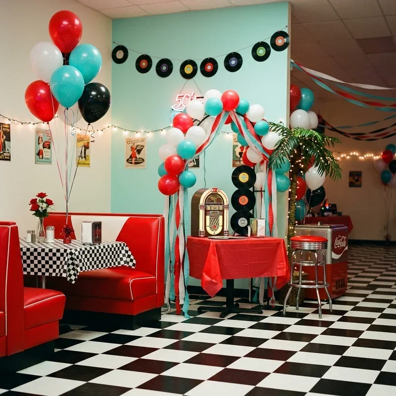 50s Theme Party Decorations Ideas