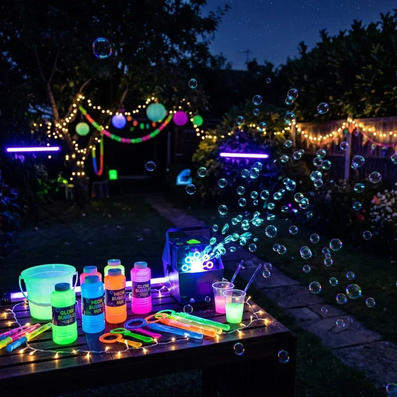 Glow in the Dark Party Ideas Outside