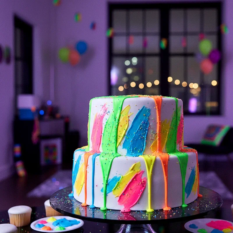 Paint Party Cake Ideas