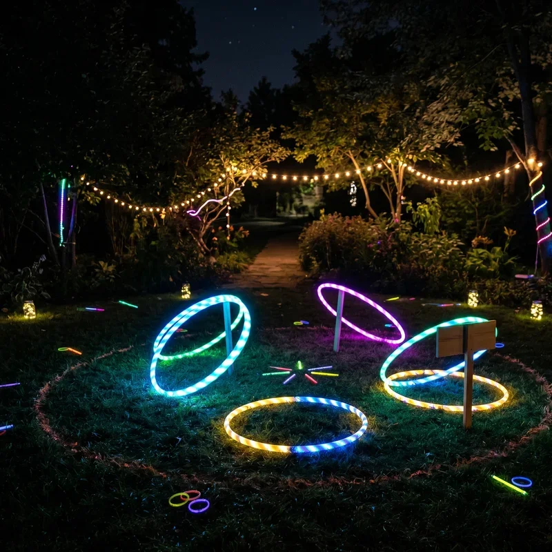 Glow in the Dark Party Ideas Outside