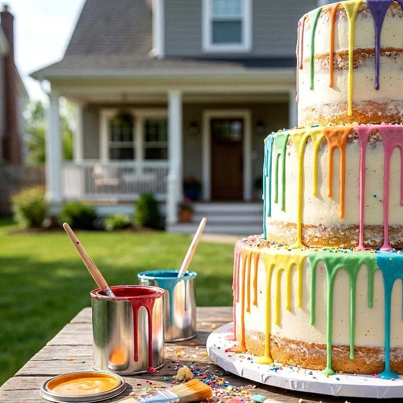 Paint Party Cake Ideas