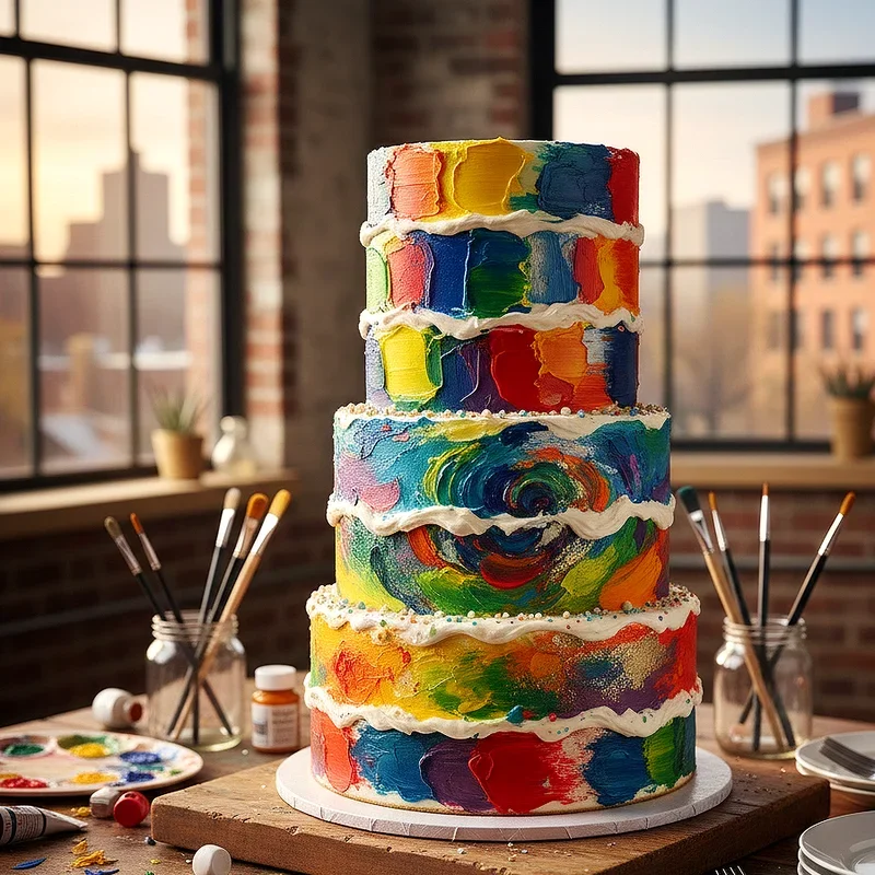 Paint Party Cake Ideas