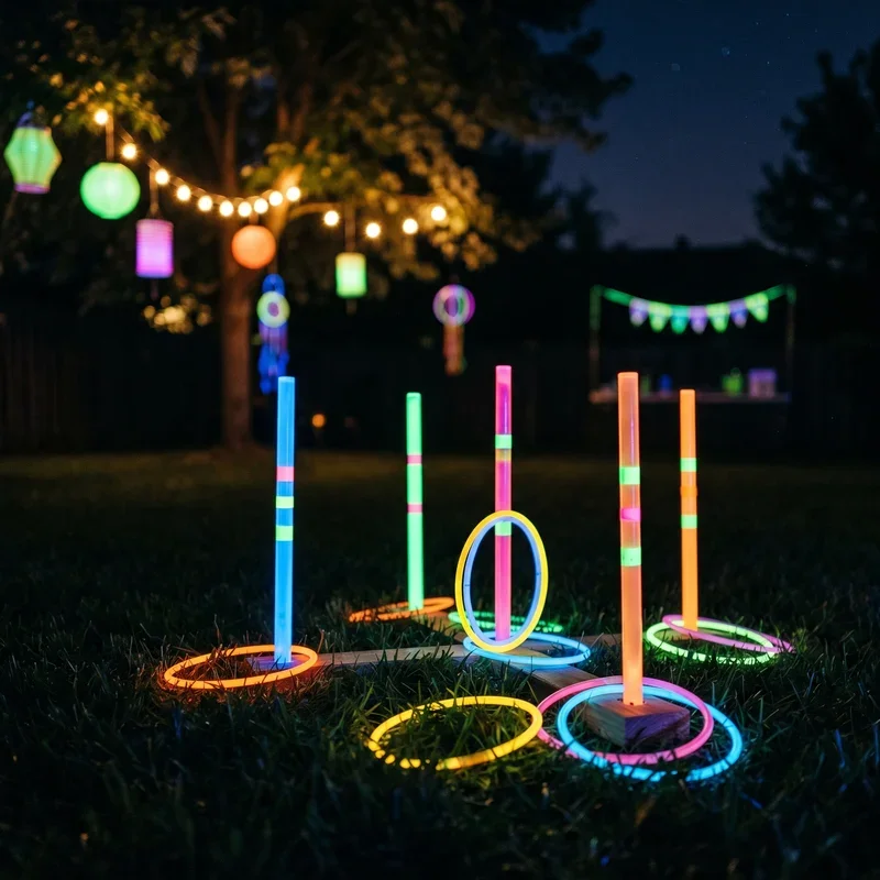 Glow in the Dark Party Ideas Outside