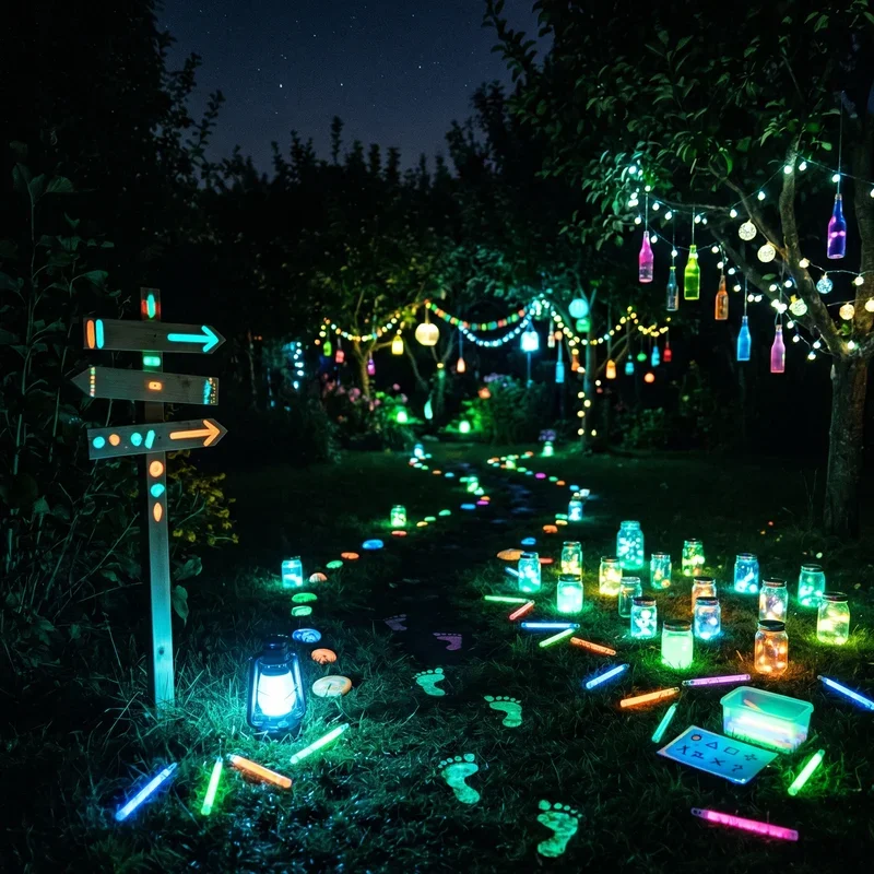 Glow in the Dark Party Ideas Outside